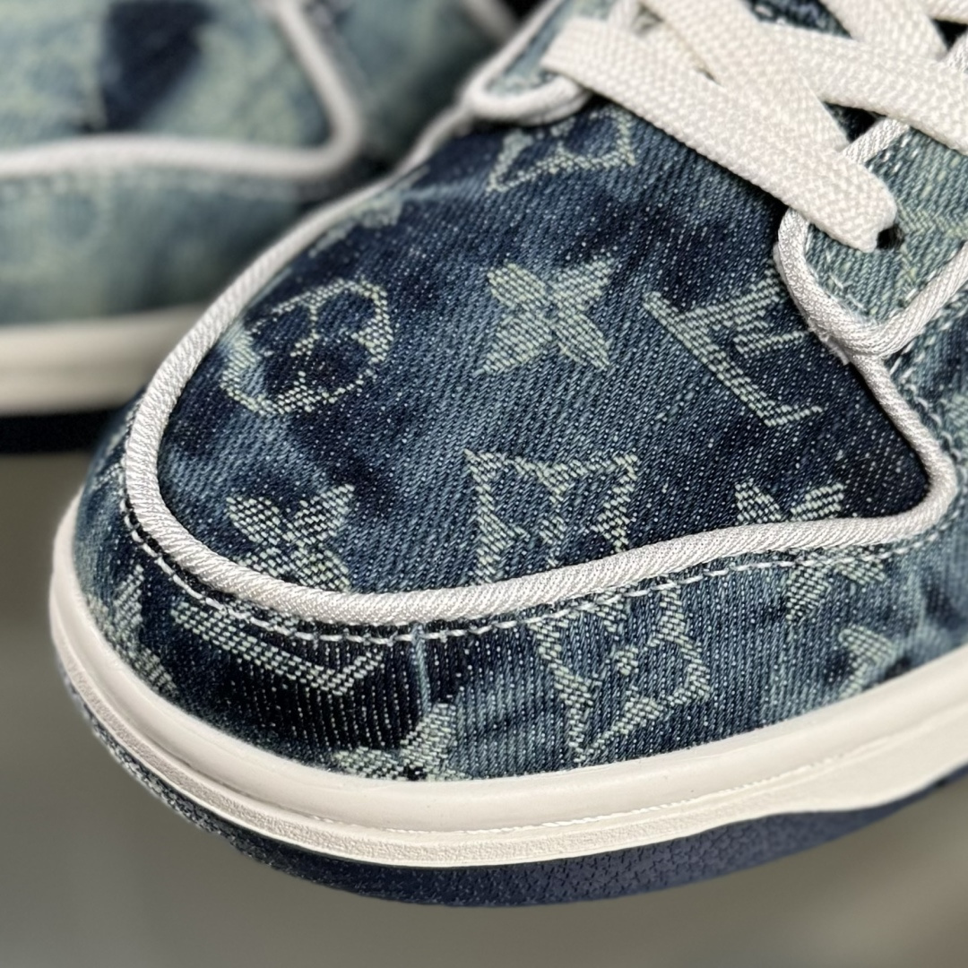 Nike SB Dunk Low LV联名 青蓝牛仔 高端定制 低帮休闲板鞋 SC0601-466