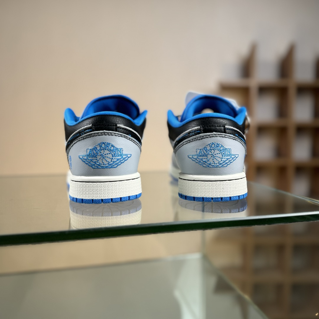 The North Face x Air Jordan 1 Low 灰蓝猪八 LD2025-002