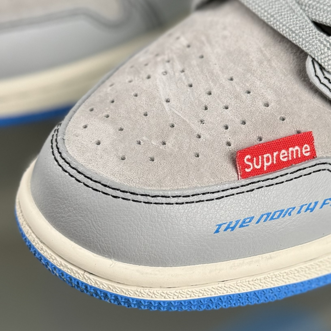 The North Face x Air Jordan 1 Low 灰蓝猪八 LD2025-002