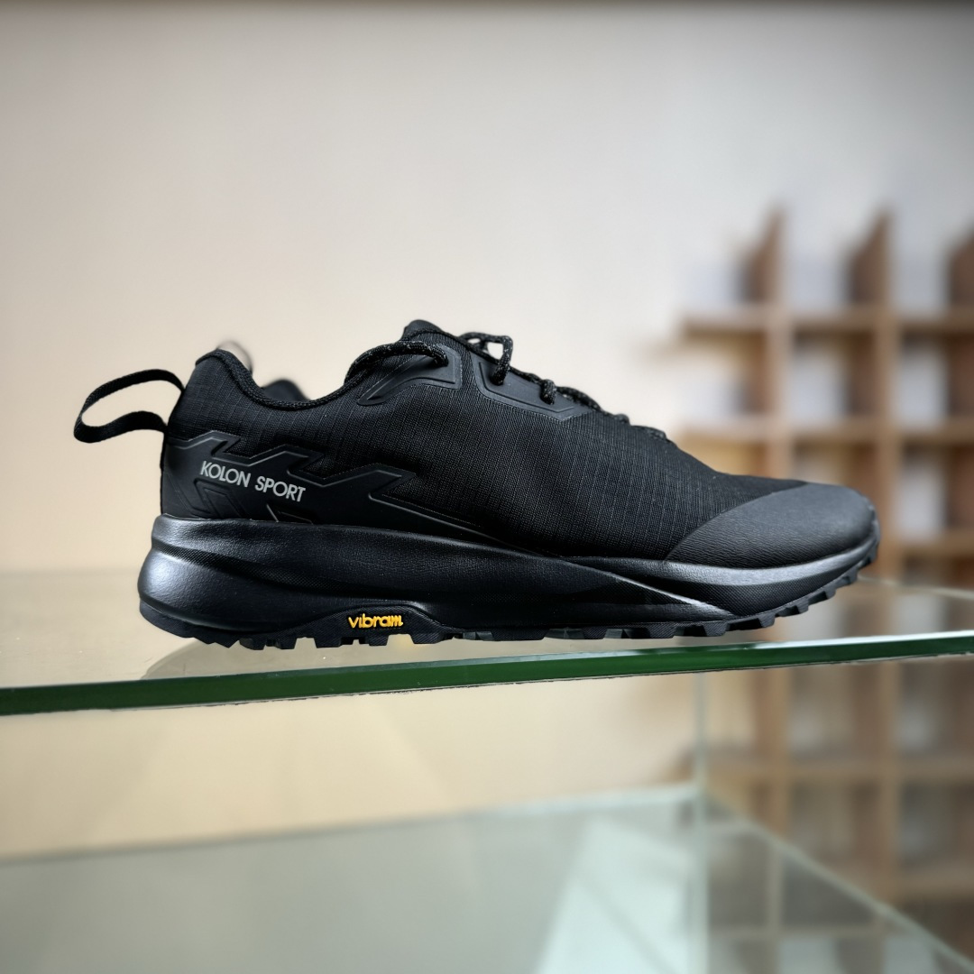 可隆KOLON SPORT Skyler 2 舒适柔软 防水支撑轻便回弹 户外 低帮徒步鞋 LUFG5ST400-BK