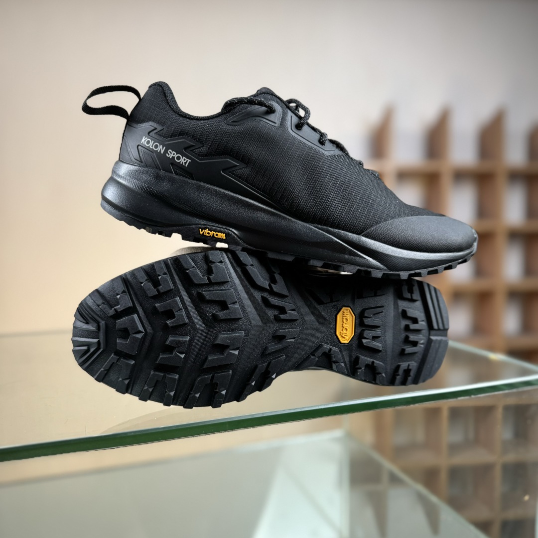 可隆KOLON SPORT Skyler 2 舒适柔软 防水支撑轻便回弹 户外 低帮徒步鞋 LUFG5ST400-BK