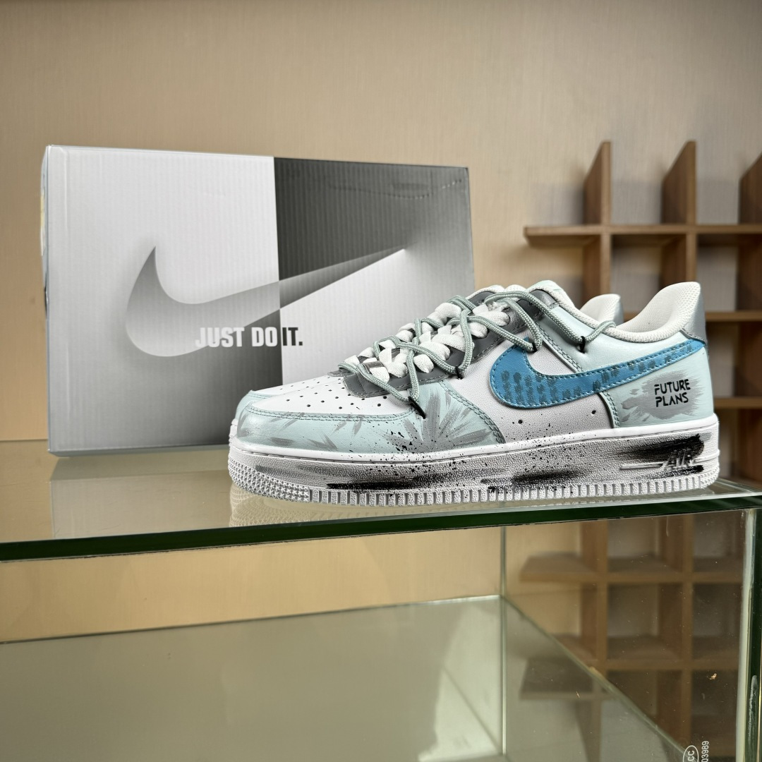 Nike Air Force 1'07 Low ”Grey Tune Era” 手绘涂鸦 灰调纪元 空军一号低帮休闲板鞋 LJ8822-202
