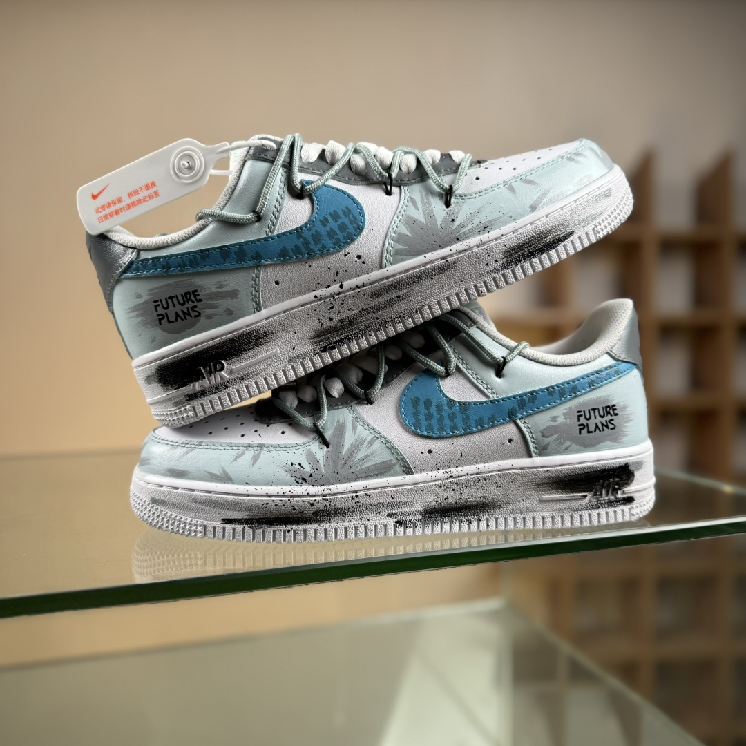Nike Air Force 1'07 Low ”Grey Tune Era” 手绘涂鸦 灰调纪元 空军一号低帮休闲板鞋 LJ8822-202