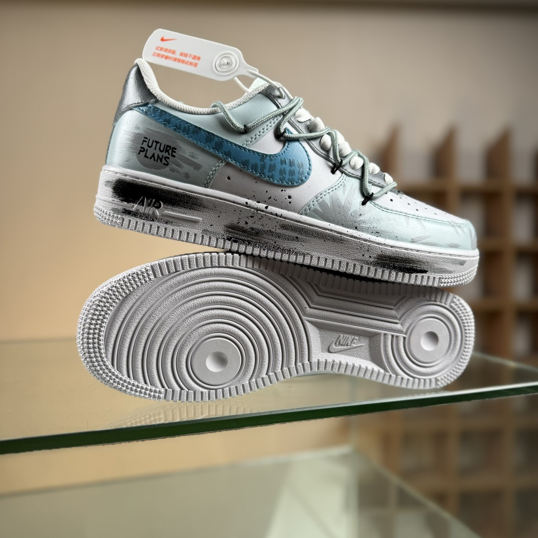 Nike Air Force 1'07 Low ”Grey Tune Era” 手绘涂鸦 灰调纪元 空军一号低帮休闲板鞋 LJ8822-202