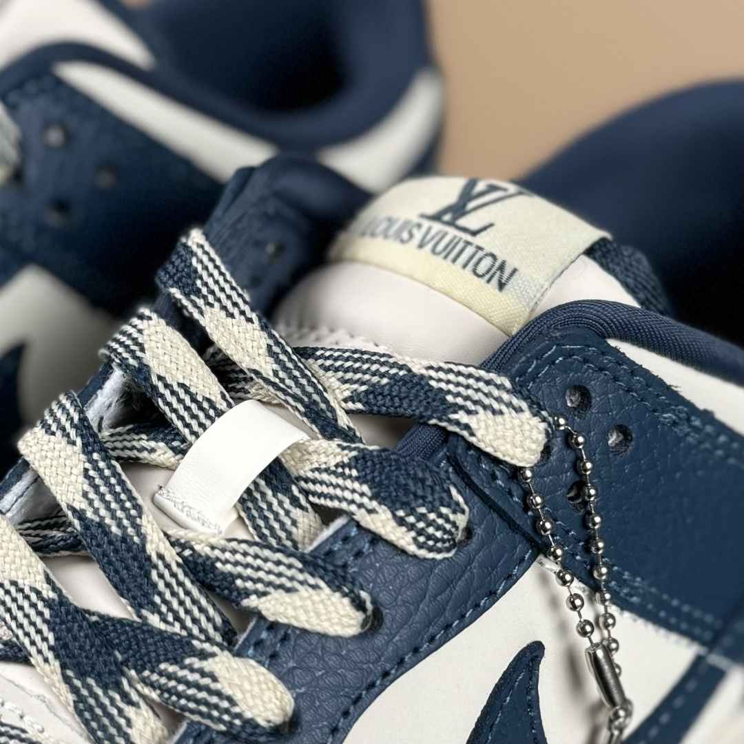 Nike SB Dunk Low LV联名 奶灰深蓝 高端定制 低帮休闲板鞋 SC0601-477 Nike SB Dunk Low LV联名 奶灰深蓝 高端定制 低帮休闲板鞋 SC0601-477