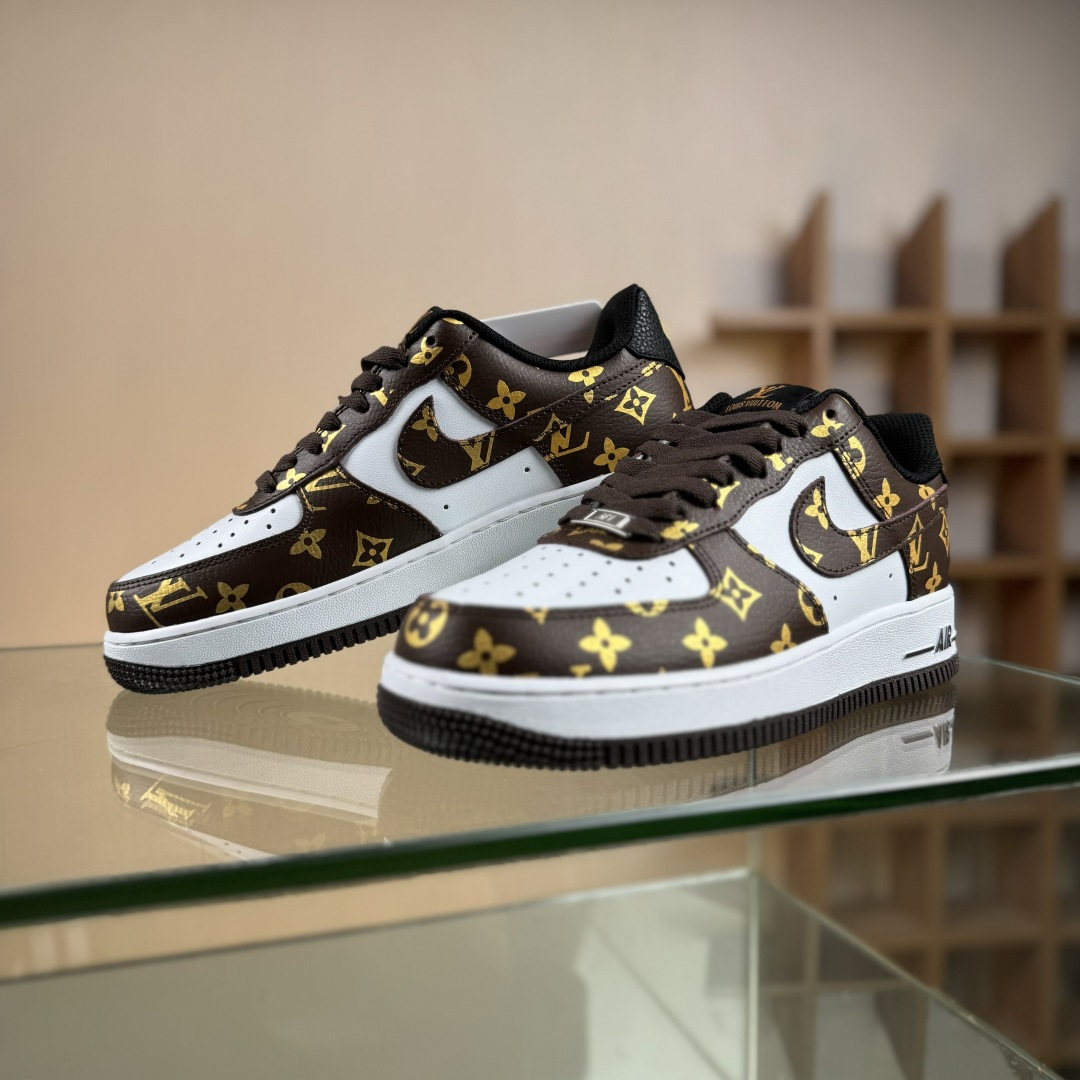 Nike Air Force 1'07 Low LV联名 经典白棕 空军一号低帮休闲板鞋 CZ3986-004 Nike Air Force 1'07 Low LV联名 经典白棕 空军一号低帮休闲板鞋 CZ3986-004
