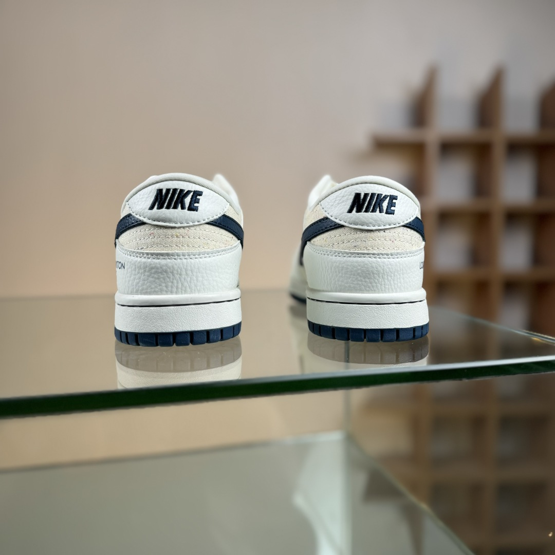 Nike SB Dunk Low LV联名 米白藏蓝织布 高端定制 低帮休闲板鞋 SC0601-478