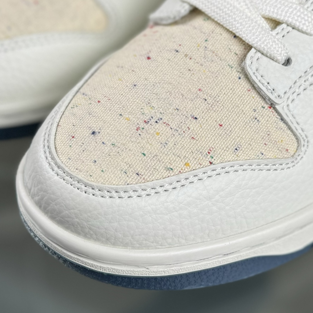 Nike SB Dunk Low LV联名 米白藏蓝织布 高端定制 低帮休闲板鞋 SC0601-478