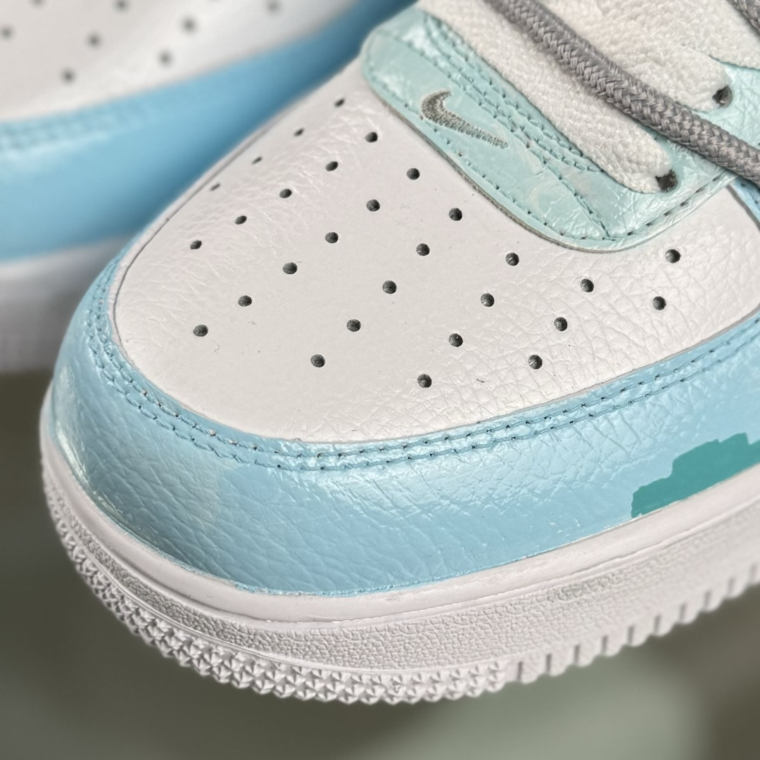 260 Nike Air Force 1'07 Low 手绘涂鸦 电玩蓝调 空军一号低帮休闲板鞋 FB8917-300