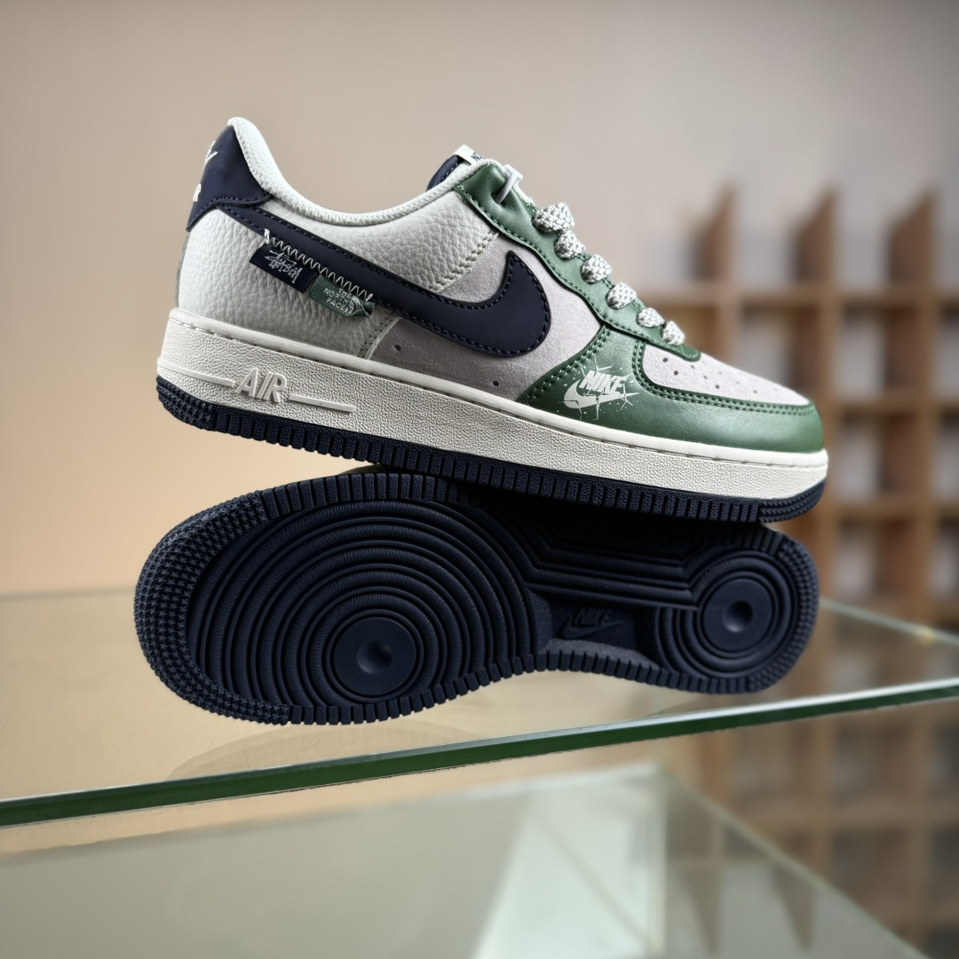 260 Nike Air Force 1 Low 07 x The North Face x Stussy 绿灰白 HS8068-053-Chinese UA Cheap High Quatity Brand Clothes Bags handbags Sneakers wholesale wholesaler seller from China Factory suppliers Fashion Clothing Shoes best Quality Beautiful Price 260 Nike Air Force 1 Low 07 x The North Face x Stussy 绿灰白 HS8068-053