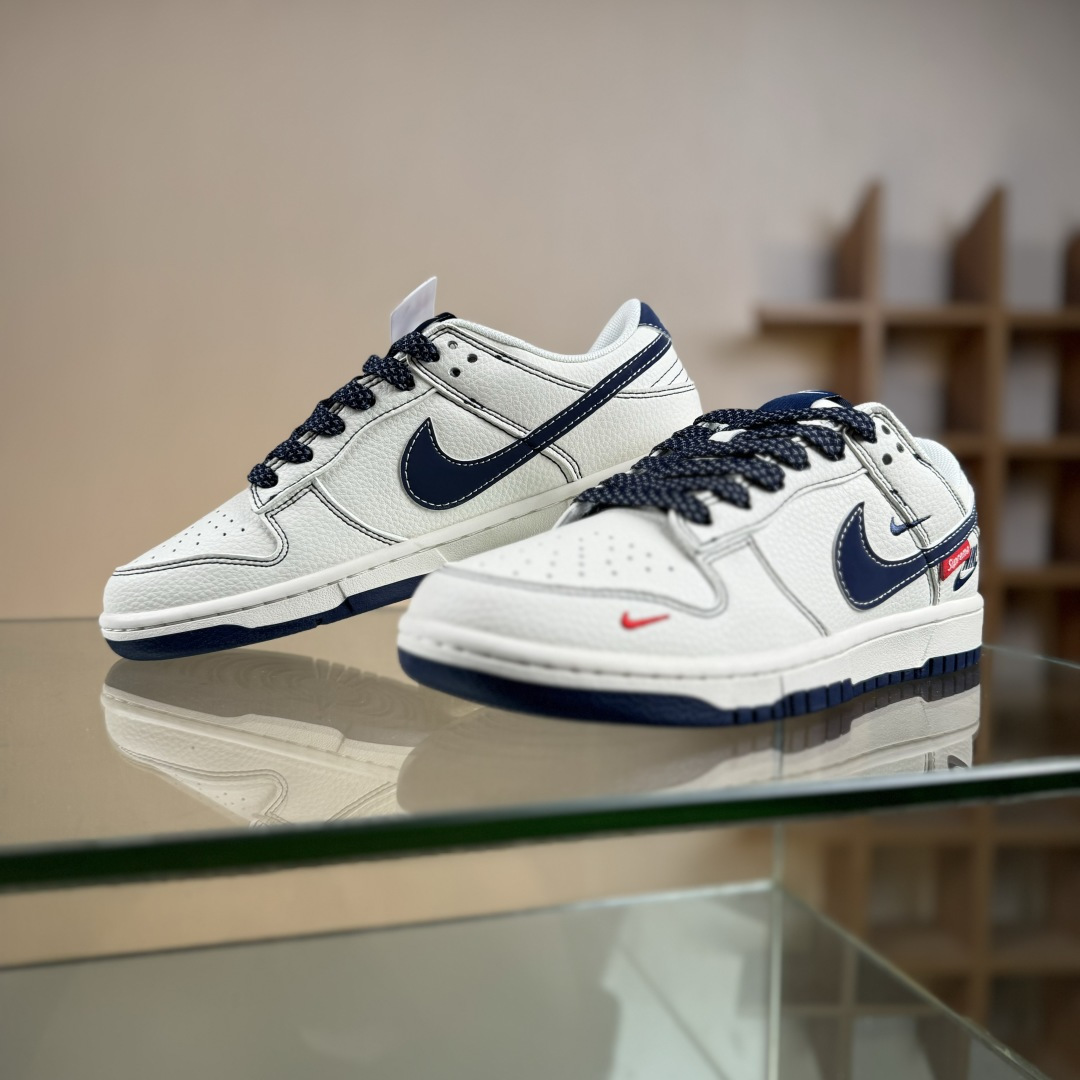 280 Nike SB Dunk Low Supreme联名 米蓝勾 高端定制 低帮休闲板鞋 HH7518-083