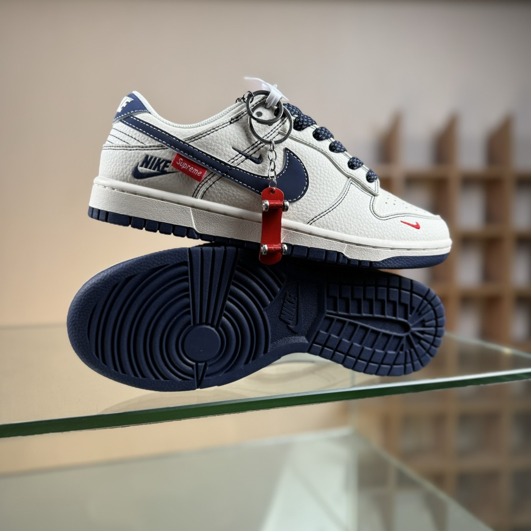 280 Nike SB Dunk Low Supreme联名 米蓝勾 高端定制 低帮休闲板鞋 HH7518-083