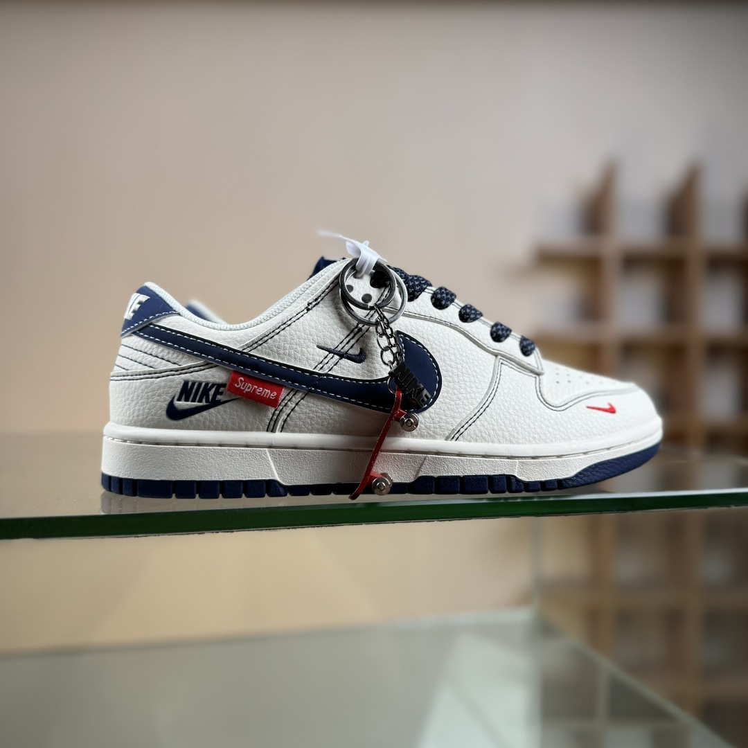 280 Nike SB Dunk Low Supreme联名 米蓝勾 高端定制 低帮休闲板鞋 HH7518-083