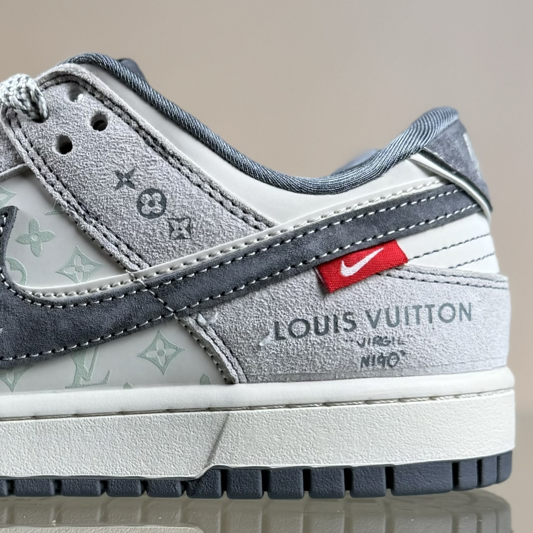 280 Nike SB Dunk Low LV联名 灰白双勾 周年高端定制 低帮休闲板鞋 CX5050-Y20