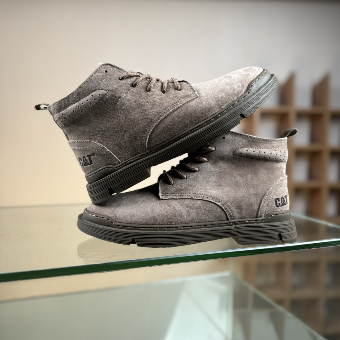 260 25年秋冬款CAT硬汉推土机品牌·卡特Tramp Hike Low款户外中邦休闲系带男鞋