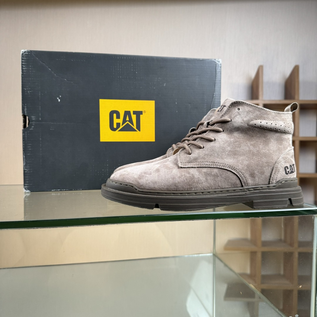 260 25年秋冬款CAT硬汉推土机品牌·卡特Tramp Hike Low款户外中邦休闲系带男鞋