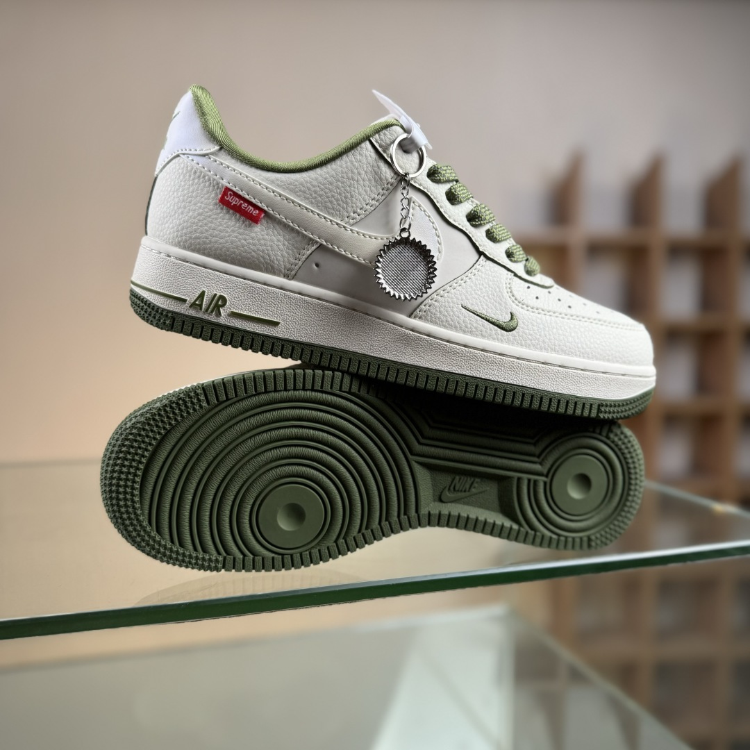 260 Nike Air Force 1 Low 07 x superme 白绿小勾 XX3168-221