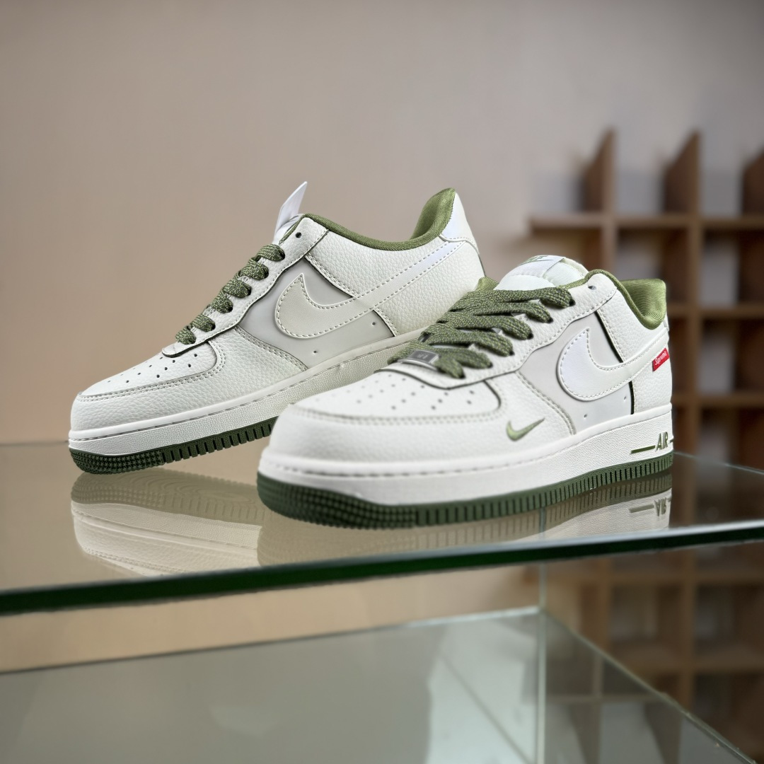 260 Nike Air Force 1 Low 07 x superme 白绿小勾 XX3168-221