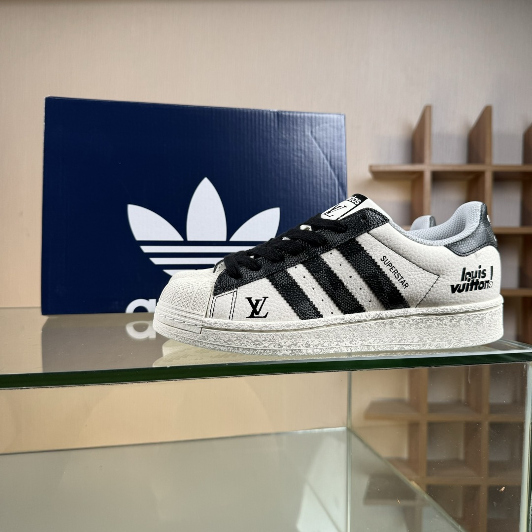 240 Adidas Originals Superstar 阿迪达斯 三叶草 贝壳头’DIY’系列低帮经典百搭休闲运动板鞋 QF5806