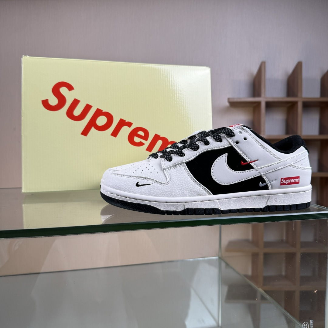 280 Nike SB Dunk Low Supreme联名 米黑拼接 周年高端定制 低帮休闲板鞋 JP1628-010