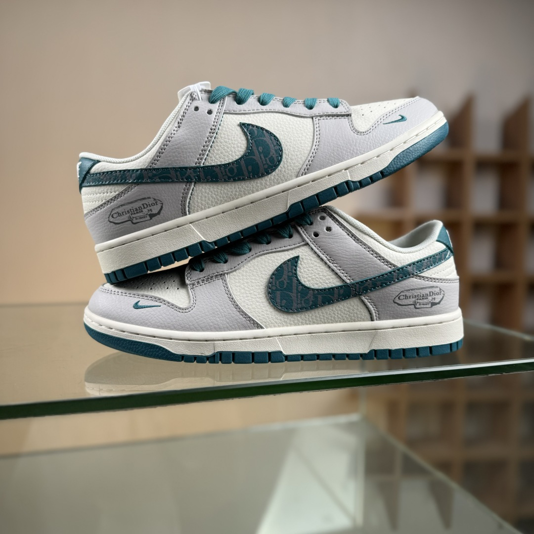 280 Nike SB Dunk Low 迪奥联名 白灰 周年高端定制 低帮休闲板鞋 ZH2588-277