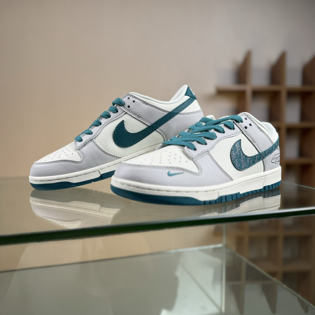 280 Nike SB Dunk Low 迪奥联名 白灰 周年高端定制 低帮休闲板鞋 ZH2588-277