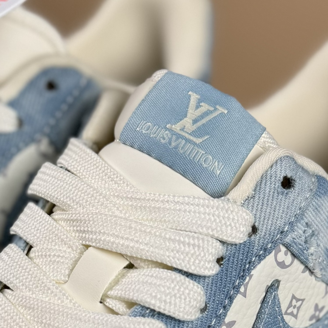 260 Nike Air Force 1 Low 07 x Louis Vuitton 蓝白牛仔 YF9511-814