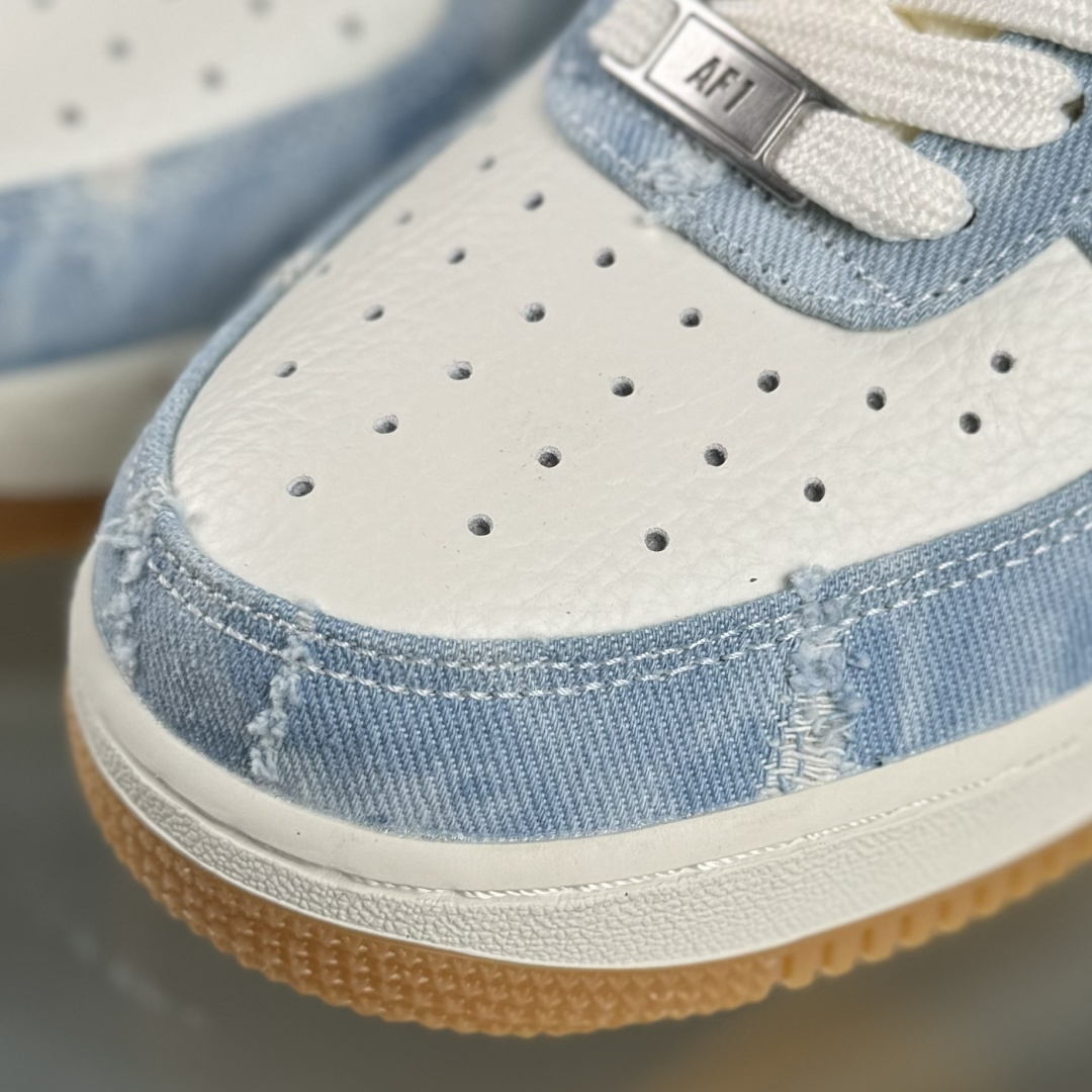 260 Nike Air Force 1 Low 07 x Louis Vuitton 蓝白牛仔 YF9511-814