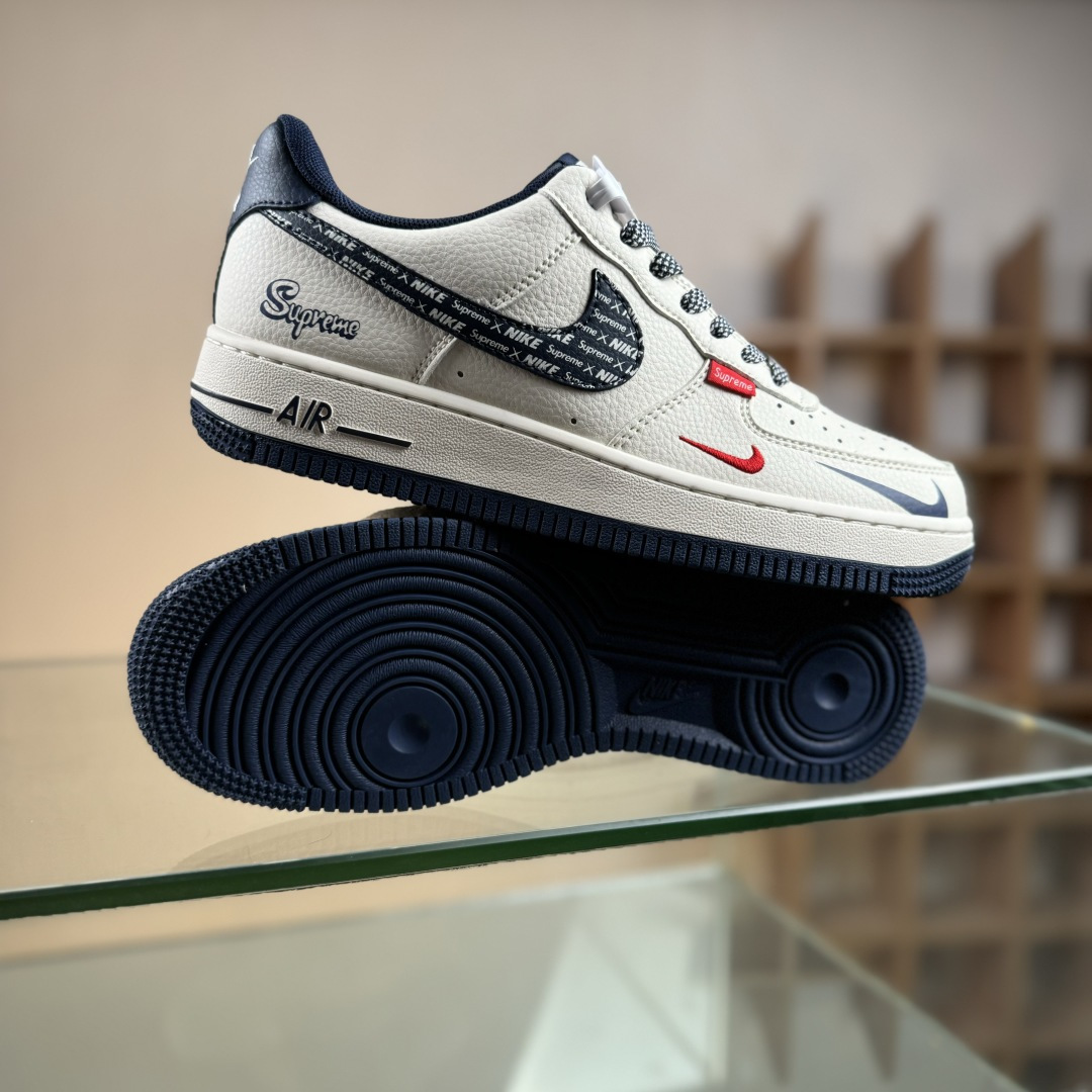 260 Nike Air Force 1'07 Low 联名 米白迷彩红蓝钩 空军一号低帮休闲板鞋 XD2588-609