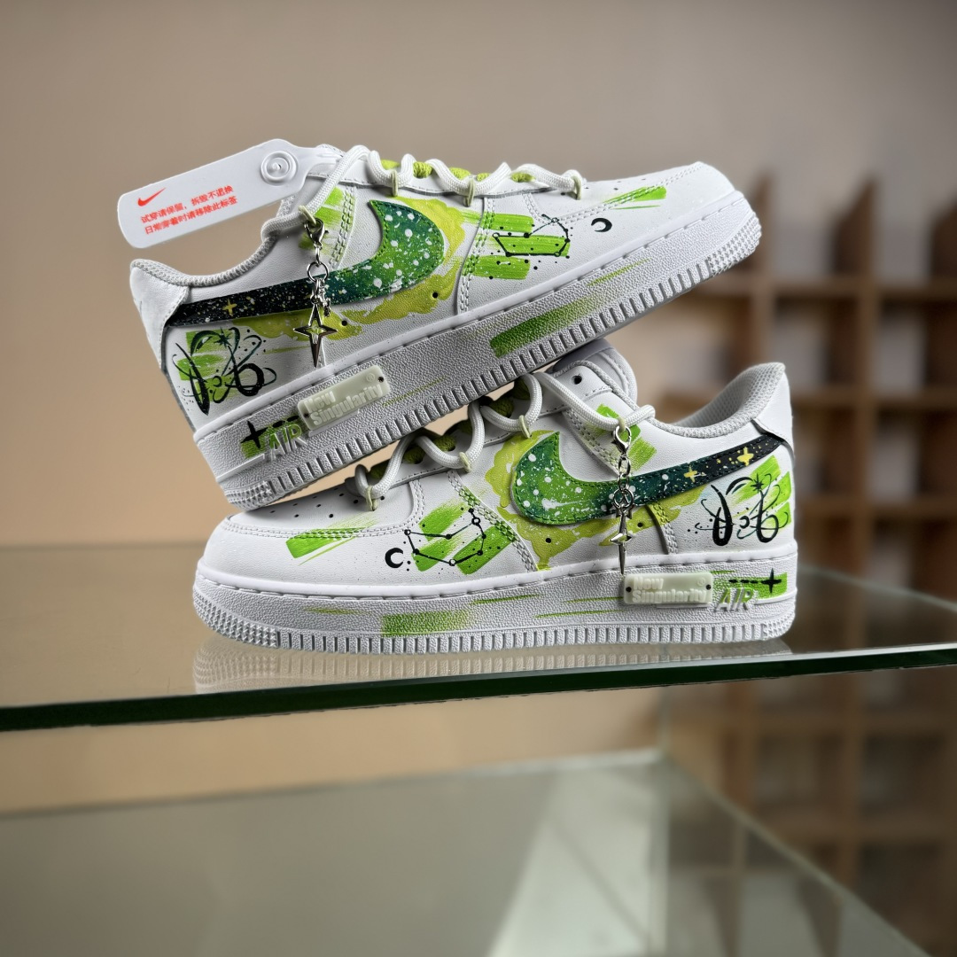 260 Nike Air Force 1'07 Low ”Capricorn” 手绘涂鸦十二星座系列 摩羯座 空军一号低帮休闲板鞋 星座1222119
