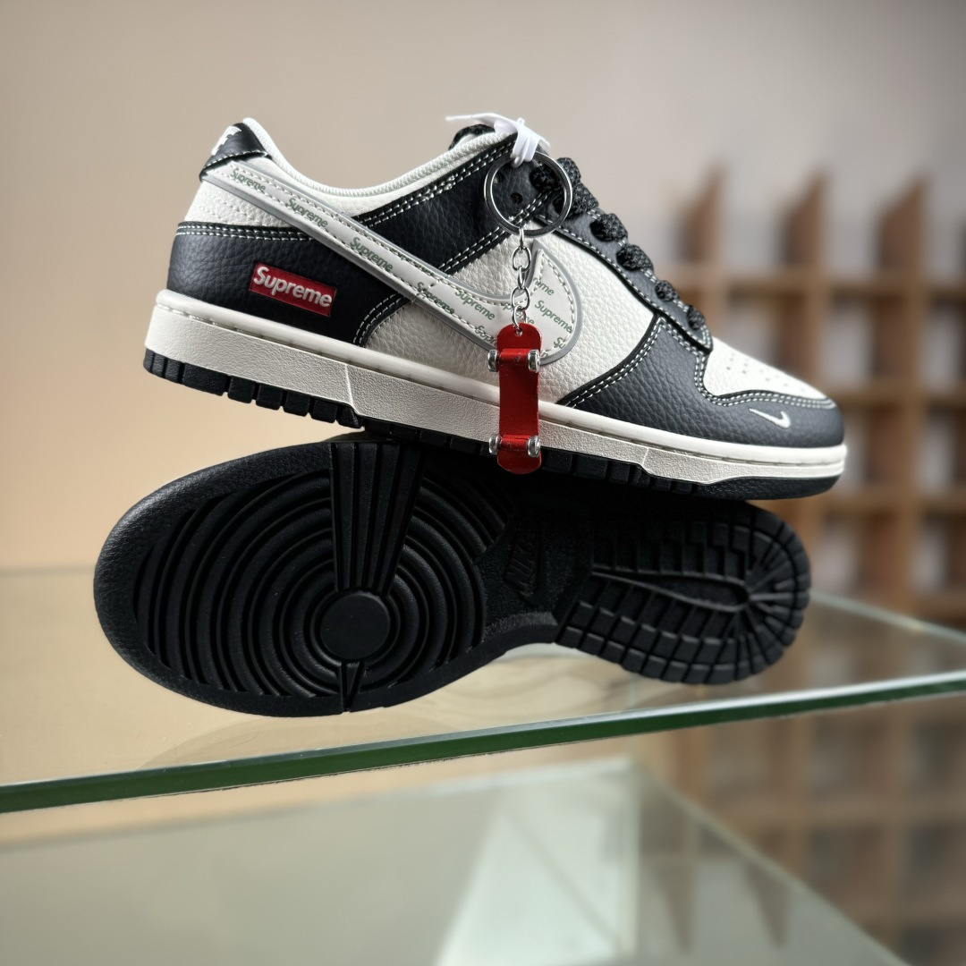 280 Nike SB Dunk Low Supreme联名 米黑银 高端定制 低帮休闲板鞋 HH7518-099