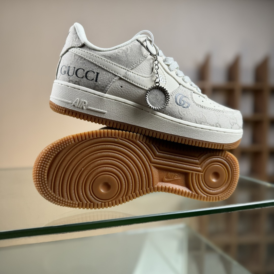 260 Nike Air Force 1'07 Low 古驰联名 烟灰生胶 空军一号低帮休闲板鞋 DK0188-084