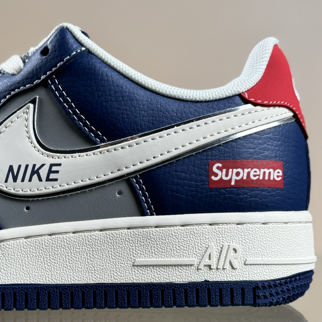 260 Nike Air Force 1'07 Low Superme联名 白蓝灰红 空军一号低帮休闲板鞋 XD2588-602