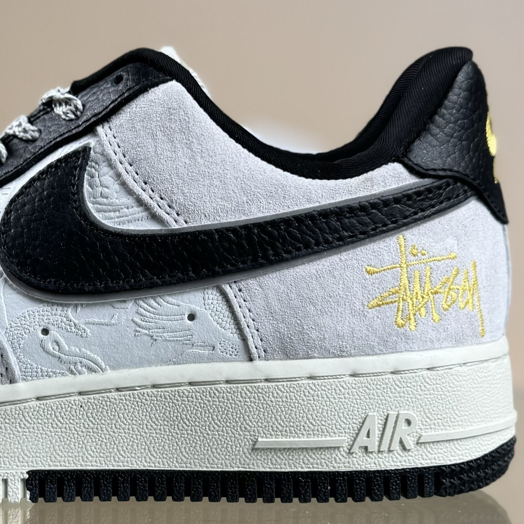 260 Nike Air Force 1'07 Low 联名 白黑灰空军 空军一号低帮休闲板鞋 YF9511-805
