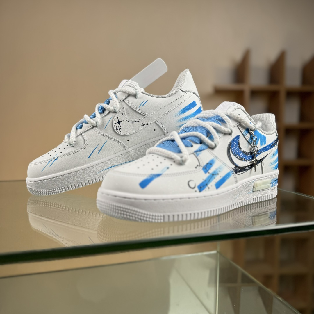 260 Nike Air Force 1'07 Low ”Sagittarius” 手绘涂鸦 十二星座系列 射手座 空军一号低帮休闲板鞋 星座11231221