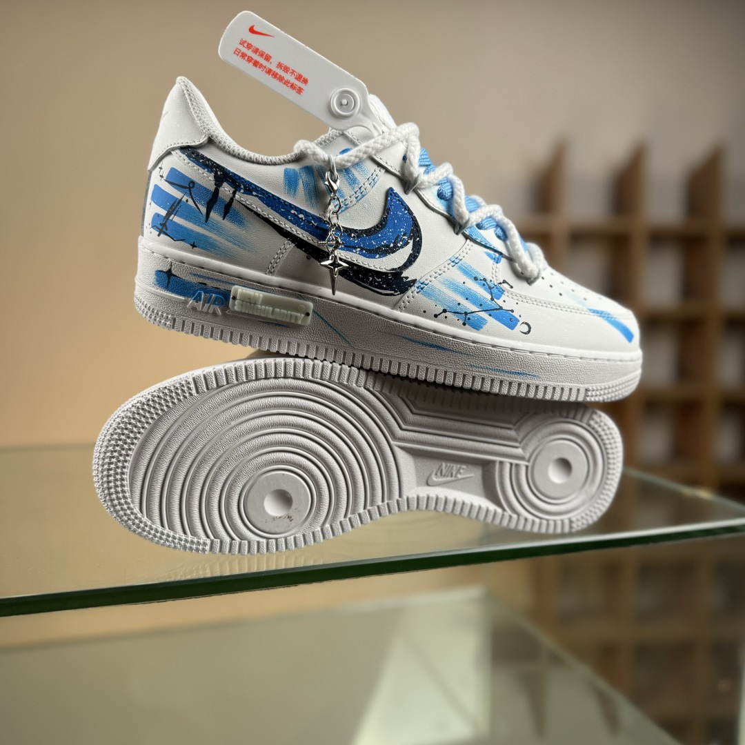260 Nike Air Force 1'07 Low ”Sagittarius” 手绘涂鸦 十二星座系列 射手座 空军一号低帮休闲板鞋 星座11231221