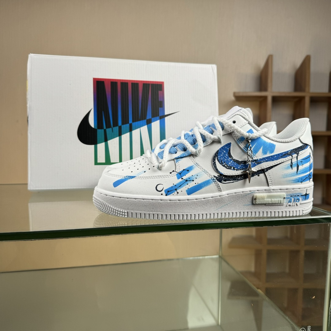 260 Nike Air Force 1'07 Low ”Sagittarius” 手绘涂鸦 十二星座系列 射手座 空军一号低帮休闲板鞋 星座11231221