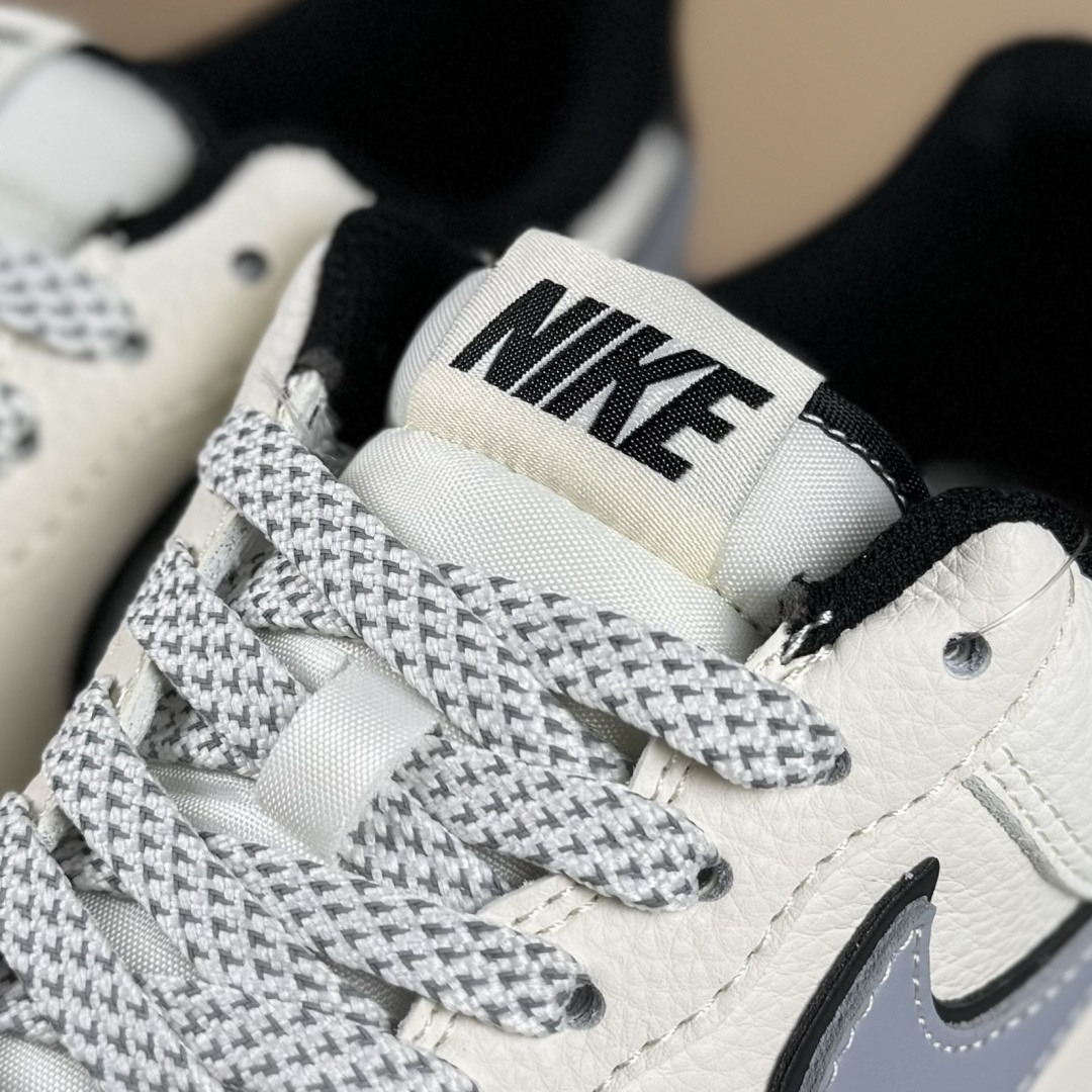 Nike Air Force 1'07 Low 米灰黑字母 空军一号低帮休闲板鞋 JS8028-018