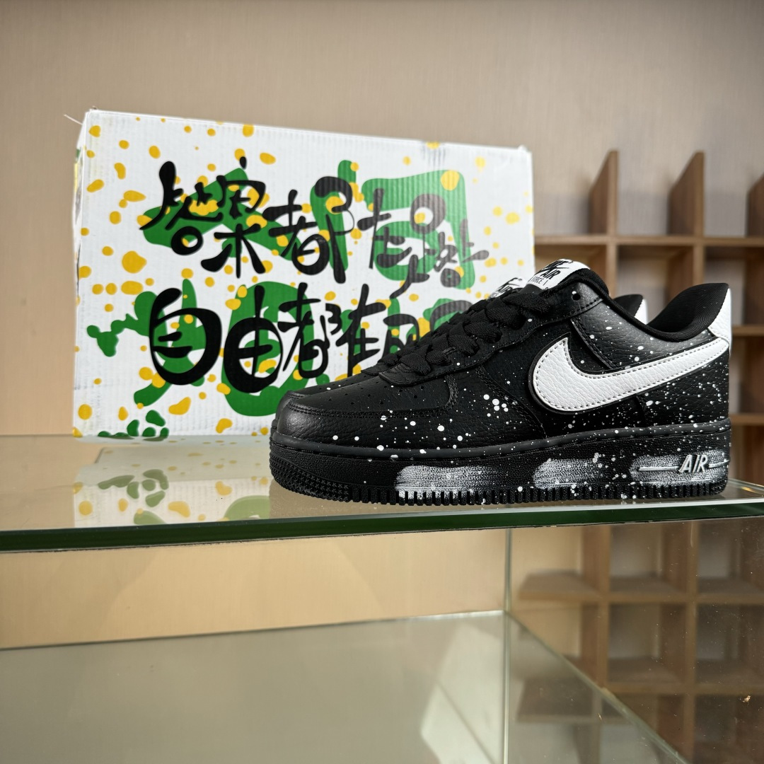 260 Nike Air Force 1 Low 07 暗黑 街头 黑白 CV0492-001