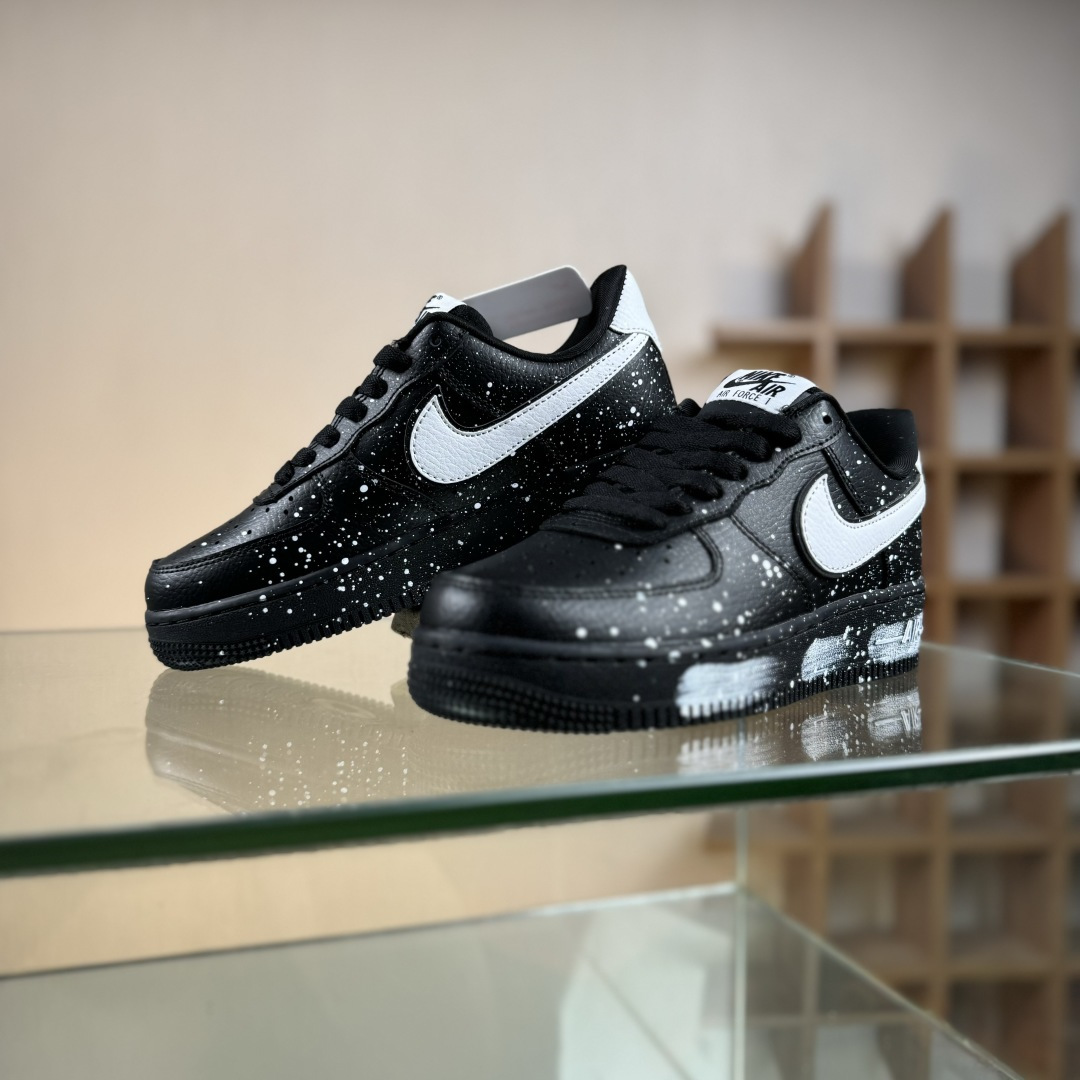 260 Nike Air Force 1 Low 07 暗黑 街头 黑白 CV0492-001