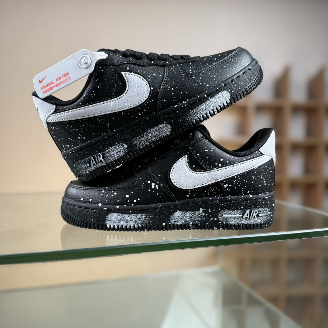 260 Nike Air Force 1 Low 07 暗黑 街头 黑白 CV0492-001