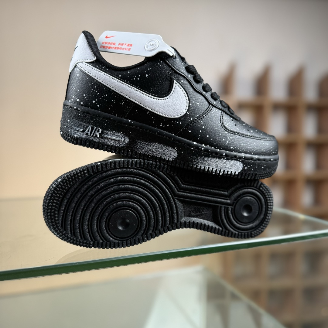 260 Nike Air Force 1 Low 07 暗黑 街头 黑白 CV0492-001