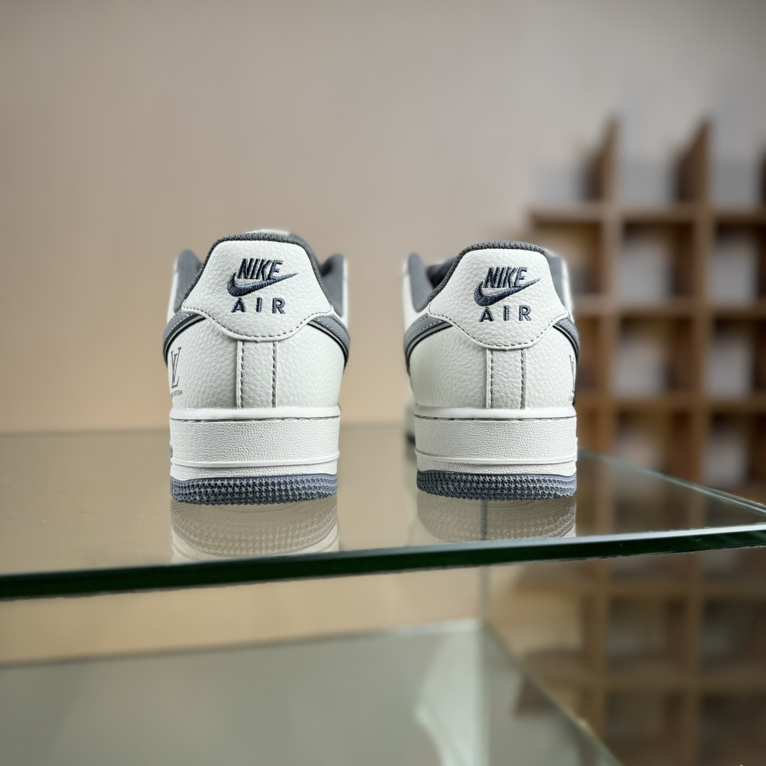 260 Nike Air Force 1'07 Low LV联名 印花米灰勾 空军一号低帮休闲板鞋 HH7518-079