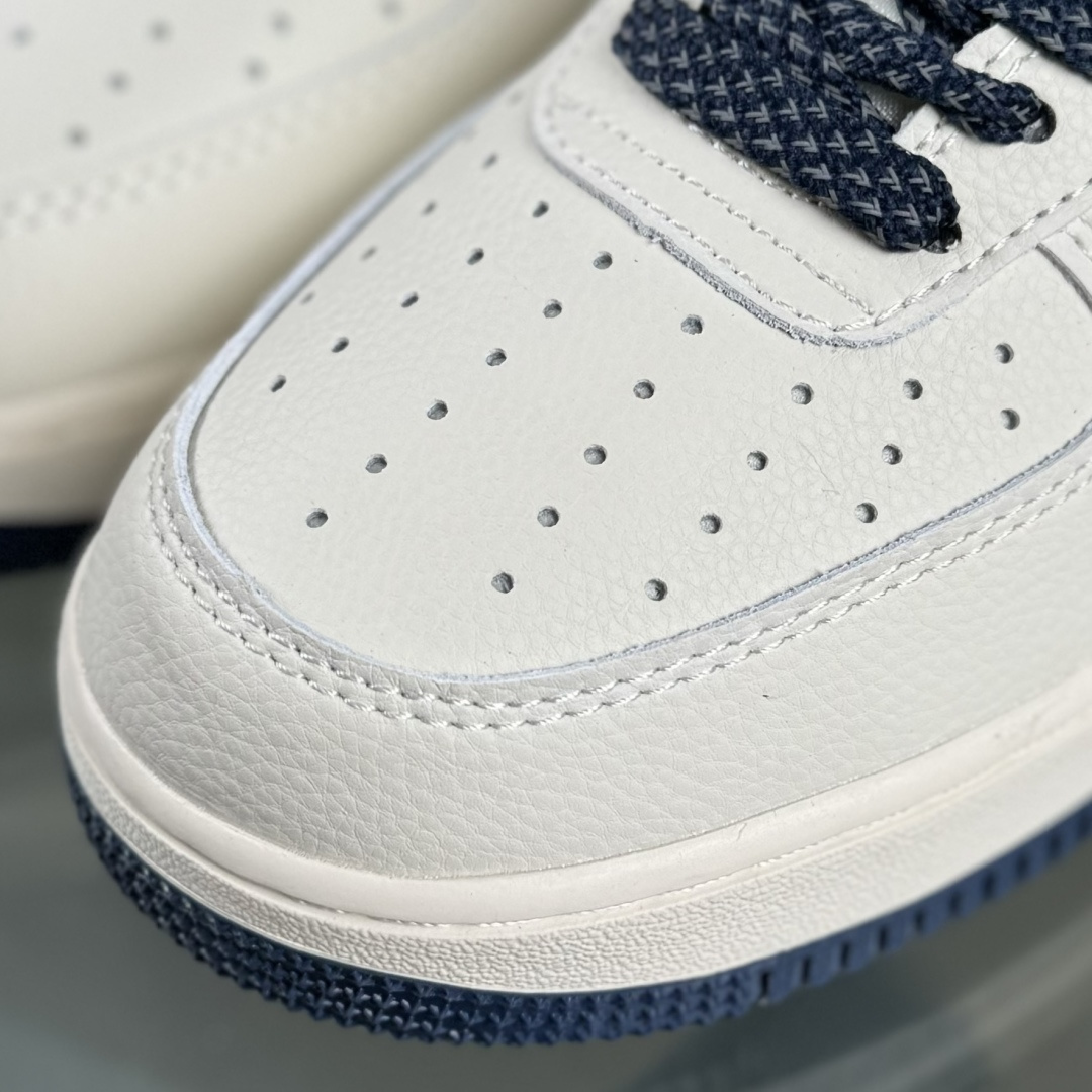 260 Nike Air Force 1'07 Low Supreme联名 波纹米蓝 空军一号低帮休闲板鞋 XY2025-001