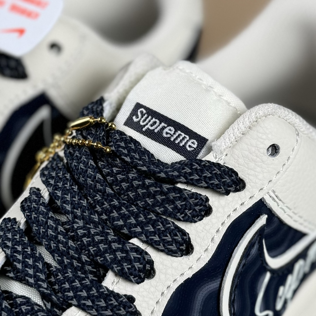 260 Nike Air Force 1'07 Low Supreme联名 波纹米蓝 空军一号低帮休闲板鞋 XY2025-001