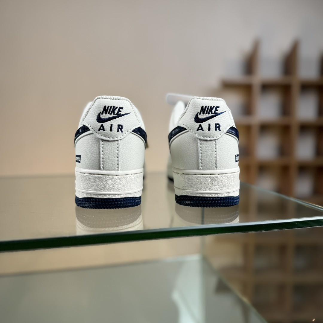 260 Nike Air Force 1'07 Low Supreme联名 波纹米蓝 空军一号低帮休闲板鞋 XY2025-001