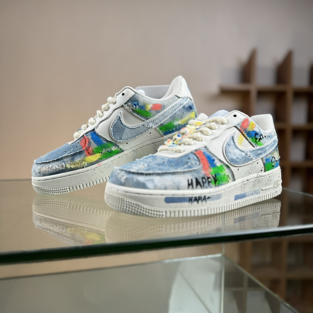 260 Nike Air Force 1'07 Low ”Fantasy Cowboy” 手绘涂鸦 狂想牛仔 空军一号低帮休闲板鞋 CW1888-116
