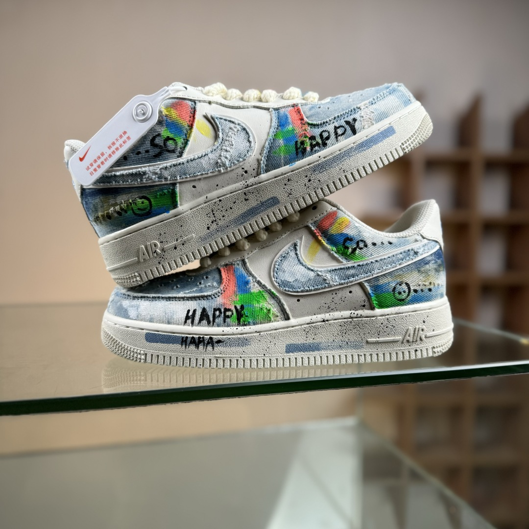 260 Nike Air Force 1'07 Low ”Fantasy Cowboy” 手绘涂鸦 狂想牛仔 空军一号低帮休闲板鞋 CW1888-116