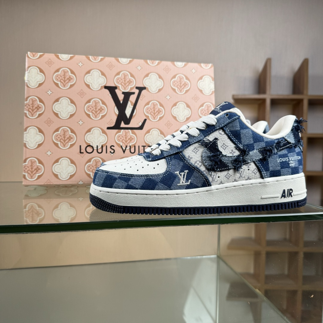 260 Nike Air Force 1'07 Low 联名 白海军蓝 空军一号低帮休闲板鞋 YF9511-816