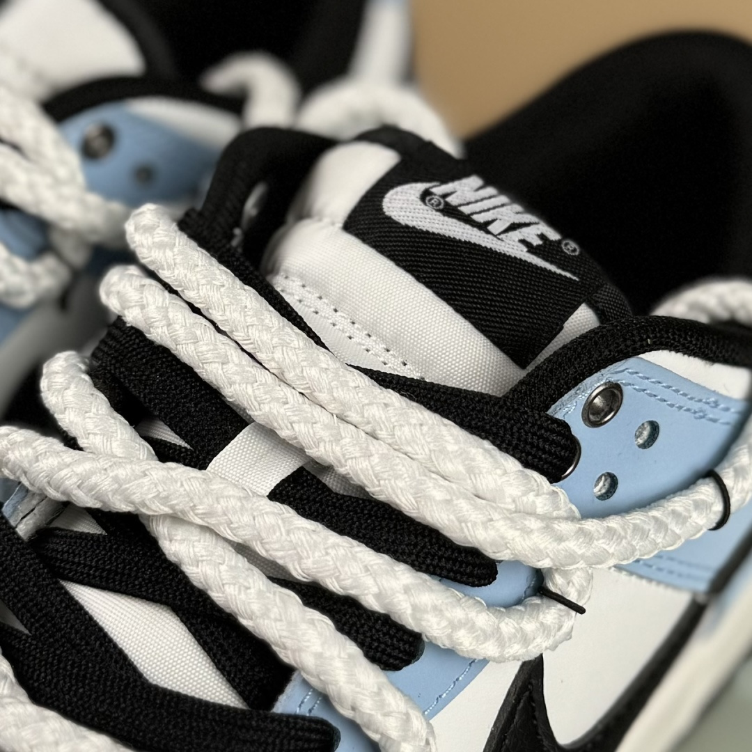 280 Nike SB Dunk Low 逍遥游 蓝白黑小勾绑带 BB0620-113